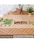 Декинг плочки светло кафяви WPC